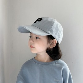 Baby Embroidered Hat, Kids Spring/Autumn Baseball Cap - Korean/Western Style Simple Letter Cap for Unisex Babies (Ages 1-6) 48-52cm / R Letter Baseball Black 3ea