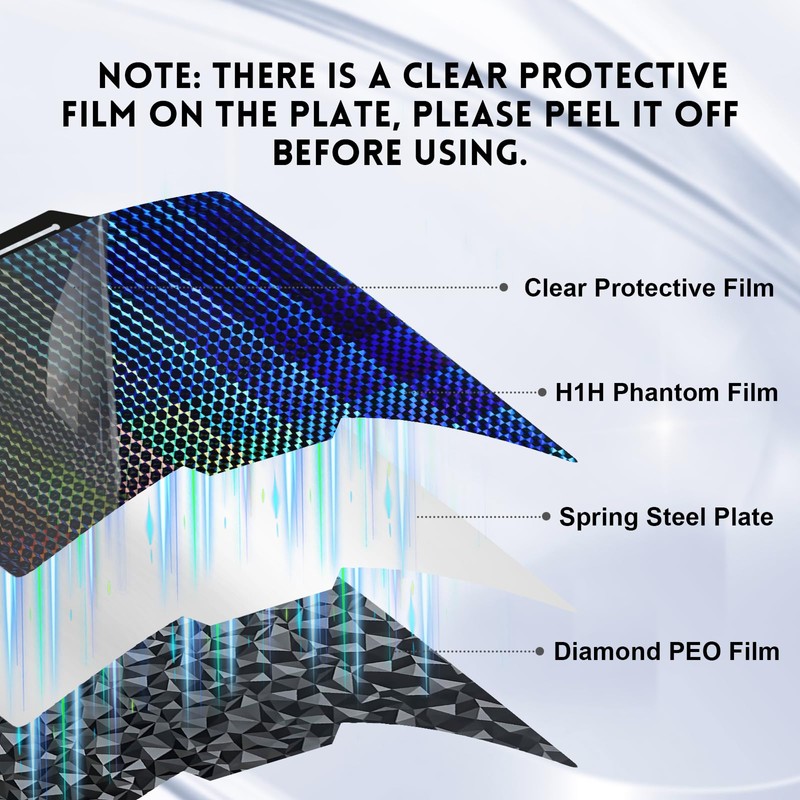IdeaFormer Double Sided Diamond PEO+Phantom H1H for Bambulab X1/X1C/X1E/P1P/P1S/A1 build