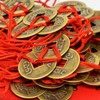 Feng Shui Chinese Coins I-Ching Fortune Coins Red String for