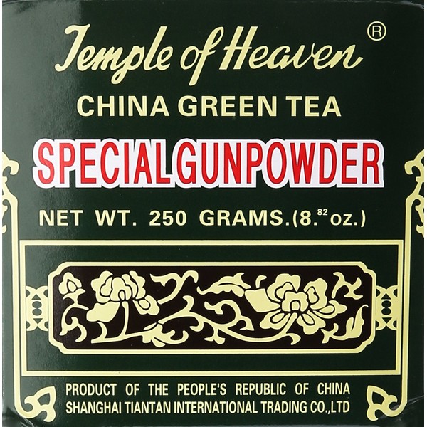 Temple of Heaven - China Green Tea - Special Gunpowder Loose Tea - 8.82 Oz