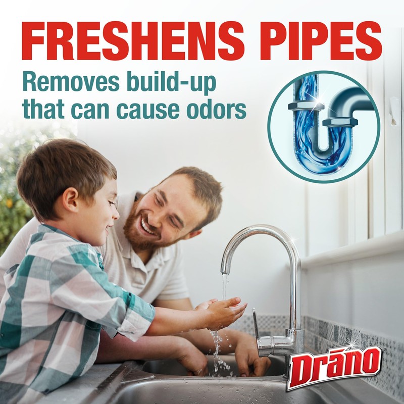 Drano Max Build Up Remover Drain Cleaner, Great for Clog