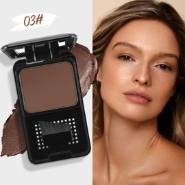 Boobeen Root Touch up Hair Powder,Root Cover up Hairline Powder,Temporary Hair Color for Gray Hair Coverage Touch up Hair Shadow Powder for Thinning Hair for Men and Women