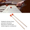 1 Pair Marimba Mallets Medium Hard Yarn Head with Maple