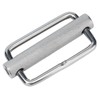 2Pcs Slide Buckle 316 Stainless Steel Rectangle Adjustable Knurled Roller
