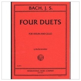Bach, J.S. - 4 Duets BWV 802 805 for Violin and Cello - Arranged by Stutschewsky - International