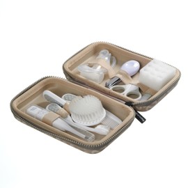 Vital Baby Protect Baby Care Kit, 10pcs Baby Healthcare Essentials with Wipe Clean Travel Case, Hair Care, Thermometer, Nail Care & Nasal Aspirator, EarthSmart Biodegradable, BPA-Free