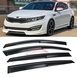 Fits for 2011-2015 Kia Optima K5 KDM Wavy Mugen Style Window Visors Rain Guard Deflectors