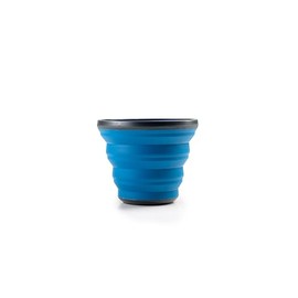 GSI Outdoors Escape Cup79224 17oz Folding Camping Cup with Handle, Blue