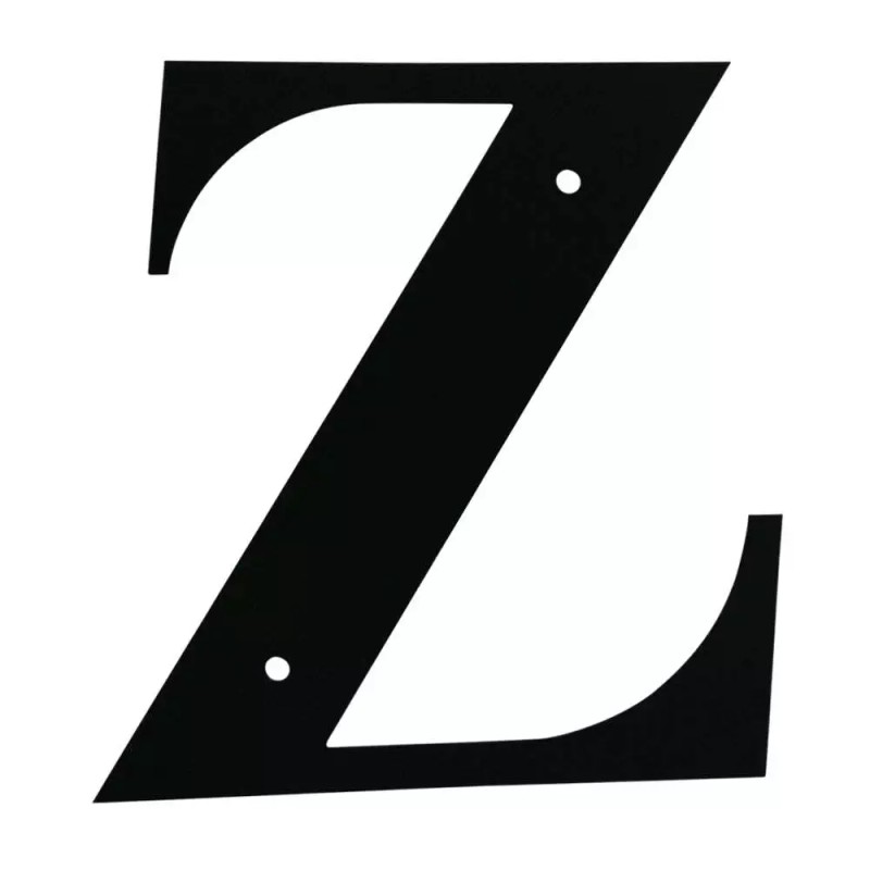 Village Wrought Iron Wrought Iron Letter Z Medium 12" (Made
