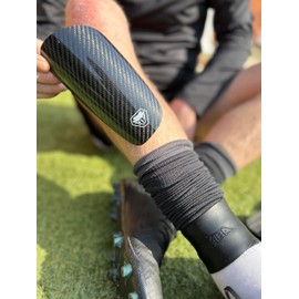 Carbon Fibre Pro Shin Guards | 100% High Grade Carbon Fibre Shell for Ultimate Protection | Super Lightweight | Kids/Adult (S)