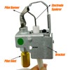 MENSI Gas Pilot Burner Assembly, Natural, with LP Orifice, Compatible