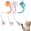 Qaestuan Pack of 3 Cat Toys, Catnip Teething Rope, Teeth
