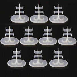 10Pcs Clear Doll Stands Display Holder Doll Accessories Fit for 11 Inches or Less Doll Display