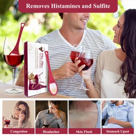 Clerona Wine Wand Wine Filters, the Wand Wine Purifier, Sulfite and Histamines Remover - Naturally Eliminate Allergies & Sensitivities (Pack of 4)