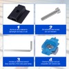 10pcs Solar Panel Mid Clamps for Unistrut, 30mm/35mm Aluminum Mounting
