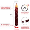 CVHOMEDECO. Real Wax Hand Dipped Battery Operated LED Timer Taper