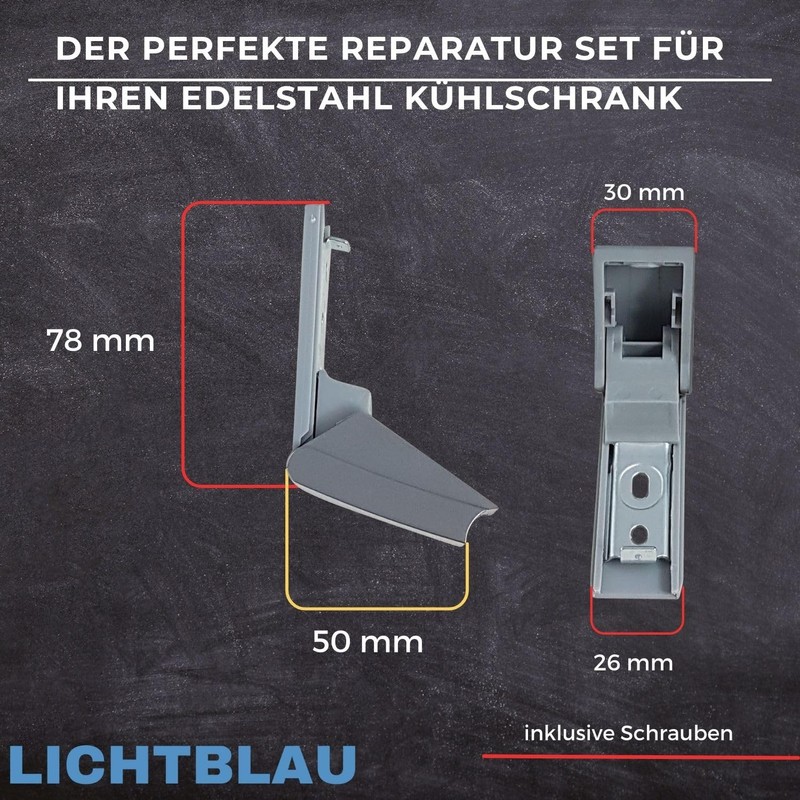 Lichtblau Liebherr Fridge Replacement Part No. 9590124, 9590178, 9590190, Hinge