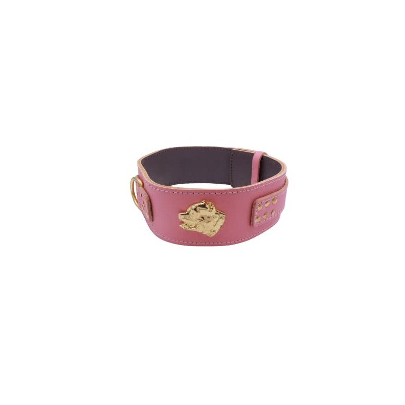 Unique American Bully GOLD Heavy Duty 2.5 inch Wide Leather