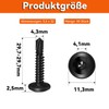 Dayalo Pack of 50 Self-Tapping Screws, Flat Head Allen Screws,