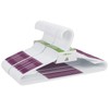 30 Pack Bendable Plastic Hangers Light-Weight Non-Slip Clothes/Suit Hangers (Purple)