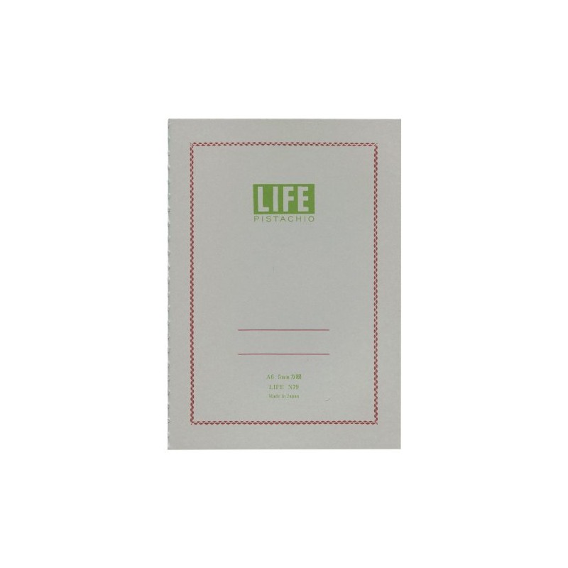 Life Notebook, Pistachio A6, Graph N79, White
