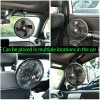XUKEY 8'' 24V Portable Car Summer Cooling Fan Oscillating Rotatable