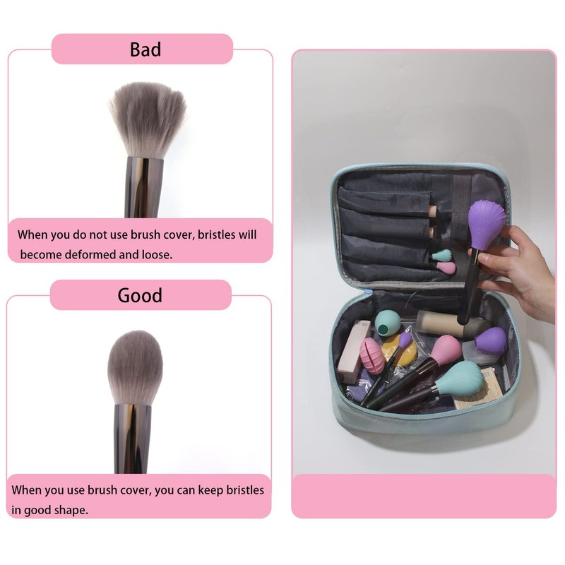 LORMAY 4 Fundas De Silicona Para Brochas De Maquillaje, Burbujas