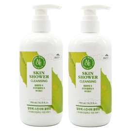 Man with Flowers Skin Shower Cleansing-Aloe 500ml+500ml / 꽃을든남자 스킨샤워 클렌징-알로에 500ml+500ml
