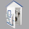 YOUUGIOR Mediterranean Style Key Cabinet Hanging Key Box Storage Case
