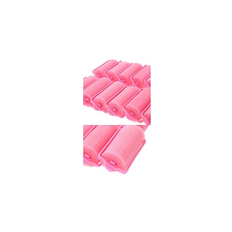 Pink Foam Sponge Hair Rollers (Large 16pc)