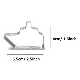 ZDYWY Yacht Boat Ship Shaped Cookie Cutters