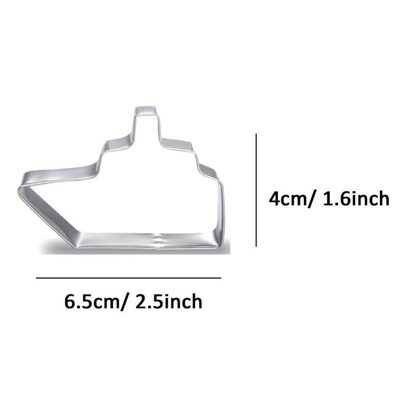 ZDYWY Yacht Boat Ship Shaped Cookie Cutters