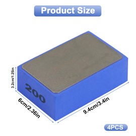 Diamond Grinding Pad Diamond Hand Polishing Pads Tile Sanding Blocks Polishing Pads Diamond Sanding Blocks Polishing Pads for Glass, Stone, Granite, Marble 60/100/200/400/