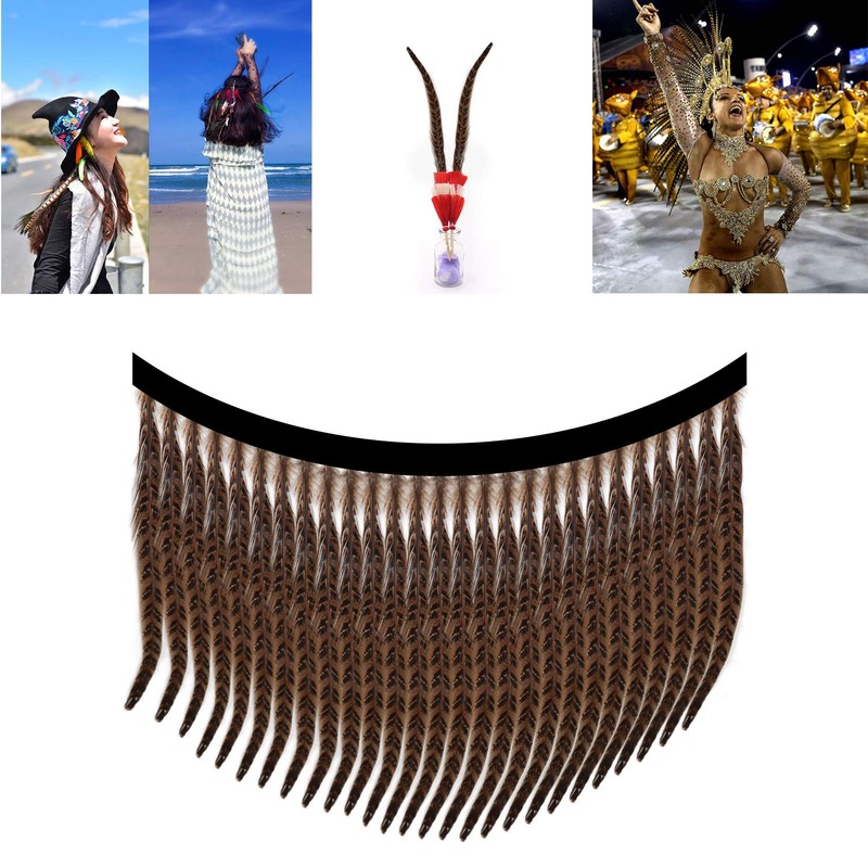 MWOOT Pack of 20 Pheasant Feathers, 25-30 cm / 10-12
