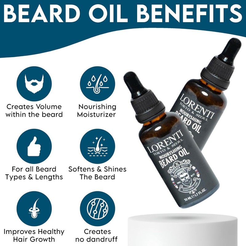 Lorenti Premium Beard Oil 100% Natural Beard Conditioner & Organic