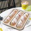 BSDLZCH Durable Carbon Steel Baguette Baking Molds, Nonstick French Bread