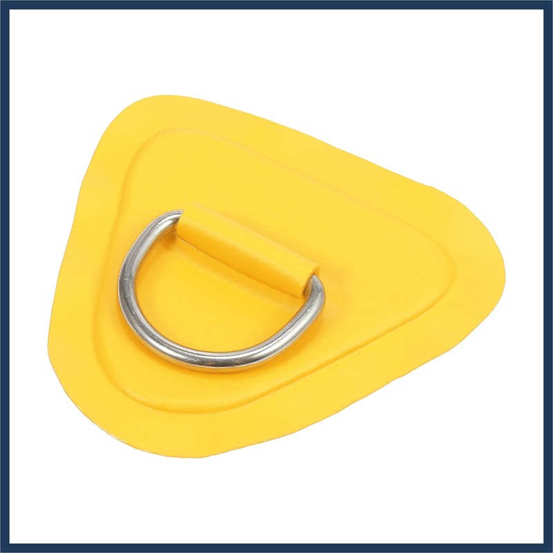 INFINAUTO 4pcs Kayak D Ring Patch PVC Stainless Steel Triangle