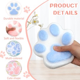 2 Pieces Taba Squishy Kit, Fufu Squishy, 14 cm Giant Squishy, Taba Squishy Paw, Taba Squishy Cat, Giant Squishy, Anti-Stress Toy for Cats