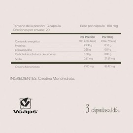 CREATINA CAPSULAS - Maklen Creatina Monohidratada 100% Pura - Rendimiento de Alto Nivel, Potencia, Resistencia y Recuperación Muscular - Capsulas Vega