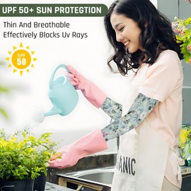 Gardening Sleeves for Women Farmers Sun Protective UV Cooling Thorn Proof Sleeves to Cover Arms for Garden Sports