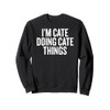 I'M CATE DOING CATE THINGS Funny Unique Sweatshirt