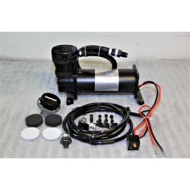 RC Concepts AIR RIDE COMPRESSOR TRAIN HORN LOWRIDER BAGS SUSPENSION BLACK 12V 200PSI 480