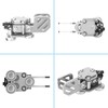 CW Morse Key Stainless Steel Double Paddle Key Portable Telegraph
