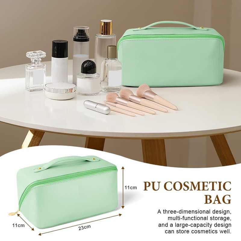 NAKODU Travel Makeup Bag,Large Capacity Cosmetic Bags for Women,Waterproof Portable