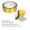 sourcing map Gold Tone Metalized Tape 1.2 Inch x 55