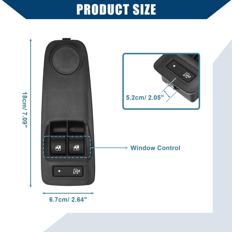 Hihaha No.1ZP75JXWAC / Master Power Window Switch for Ram ProMaster
