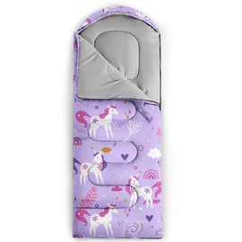 OUIXOTIC Unicorn Sleeping Bag Warm Cool Weather, Waterproof Sleeping Bags for Kids Adults, Traveling, and Outdoors, Camping Gear Equipment