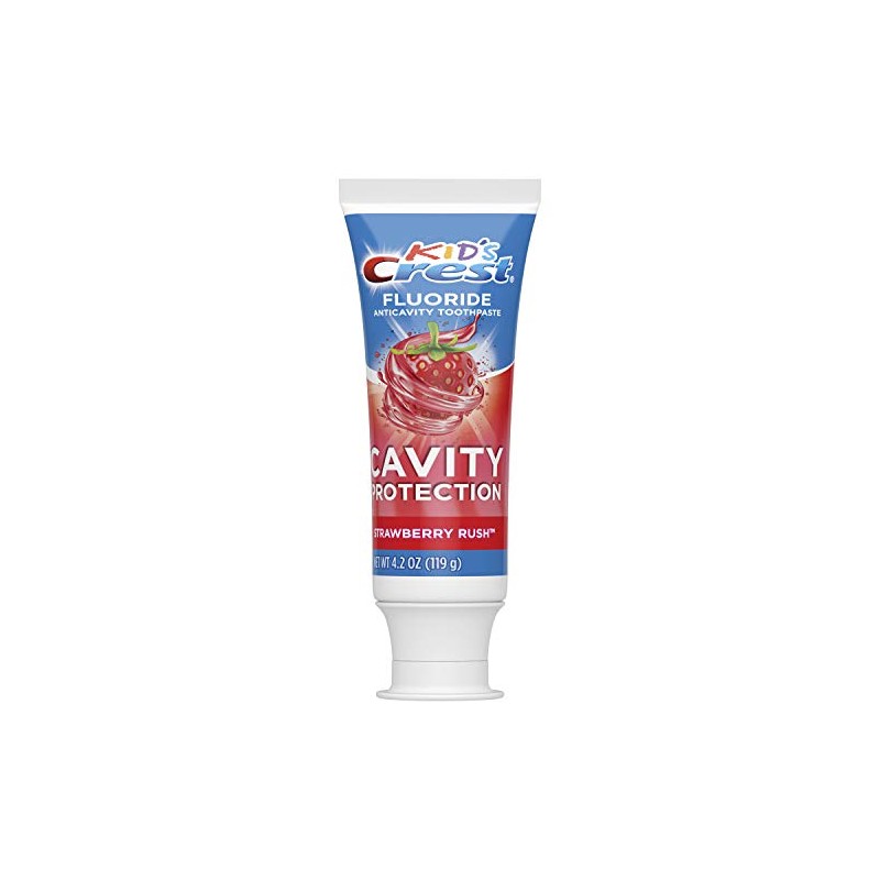 Crest Kid's Cavity Protection Fluoride Toothpaste Rush, Strawberry, 4.2 Ounce