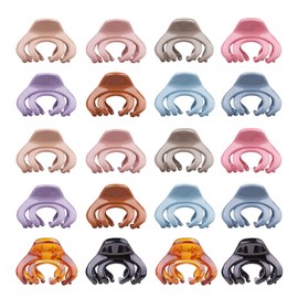 Fitdon Pack of 20 Octopus Hair Clips, 4 cm Non-Slip Hair Clips for Thin Medium Hair, Hair Claws Spiders Jaw Clips Hair Styling Accessories for Women Girls Children