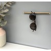 Wooden Sunglass Holder for Wall - Sunglass Organizer and Storage,
